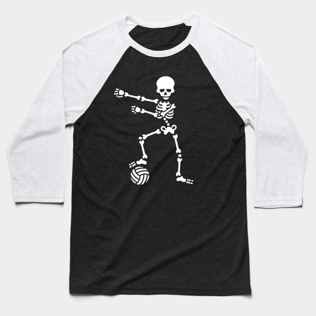 (Beach) volleyball floss dance flossing skeleton dab dabbing Baseball T-Shirt by LaundryFactory